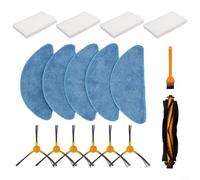 ComfyHarbor Kit de 17 pièces de rechange pour aspirateur robot Q5, comprend une brosse à rouleau principale, des brosses latérales, des serpillères et des filtres pour un nettoyage efficace de la
