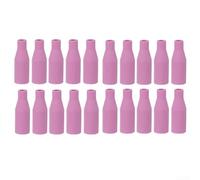 ComfyHarbor Kit de 20 buses de torche de soudage MIG pour MB14 MB15 AK14 AK15 AK14 AK15, accessoires de buse de gaz en faïence rose compatibles avec LUX Merkle GYS Telwin EWM