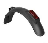 ComfyHarbor Kit de garde-boue arrière pour scooter électrique Xiaomi 4 Lite 2ème génération avec réflecteur et base de montage, accessoire de protection en plastique noir (un ensemble)