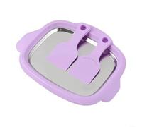 ComfyHarbor Kit de machine à crème glacée roulée, avec 2 grattoirs, plateau à yaourt et sorbet en acier inoxydable, pour la fabrication de desserts à la maison, assiette froide facile à nettoyer, pour