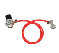 ComfyHarbor Kit de mini régulateur de 0 à 90 psi, avec ardillon en acier inoxydable, manomètre réglable, pour soda, eau, bière, compatible avec les bouteilles Sodastream Cornelius Kegs PET