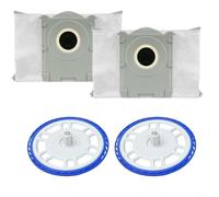ComfyHarbor Kit de support et coussinets de balai pour Deebot N50 Pro et N50 OMNI, pièces de rechange en plastique et microfibre, pour aspirateur robot, 2, supports et 2 coussinets