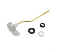 ComfyHarbor Levier de toilette latéral à montage avant, levier de réservoir en aluminium ABS pour réservoirs de toilettes TOTO avec trous de montage carrés, pièce de rechange réglable finition chromée