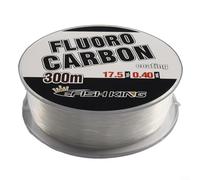 ComfyHarbor Ligne de pêche en fluorocarbone 300 m, invisible en fibre de carbone pour eau douce et salée, haute résistance à l'abrasion, faible mémoire, 0,3 mm-0,5 mm (0,4 mm)