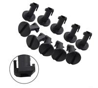 ComfyHarbor Lot de 10 clips de protection inférieurs de pare-chocs avant en nylon, pour Range Rover 2010-2014, tige de retenue noire de 23 mm, tête de 19 mm, remplacement LR012844