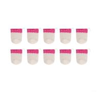 ComfyHarbor Lot de 10 gazes de lampe de camping en forme de U, pour cheminées de lanternes Coleman, taille 21, abat-jour en fil de coton, haute luminosité, faible dissipation de la chaleur, vert/rose