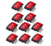 ComfyHarbor Lot de 10 interrupteurs de phare de moto, feux de croisement et feux de croisement, construction ABS pour Wave110 RS150, pièce de rechange pour visibilité de nuit