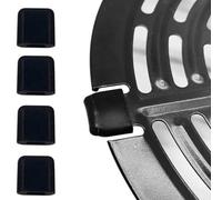 ComfyHarbor Lot de 10 pare-chocs en caoutchouc de silicone pour friteuse à air, haute résistance, anti-rayures pour languettes métalliques de plaques à frire, faciles à installer et à enlever,