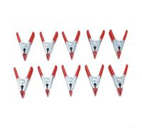 ComfyHarbor Lot de 10 pinces à ressort en métal de 5,1 cm avec embouts en caoutchouc, poignée robuste en forme de A pour le travail du bois, toile de fond de photographie et support d'éclairage de