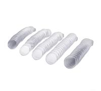 ComfyHarbor Lot de 100 capsules rondes transparentes de 35 mm en plastique PS réutilisables avec ouverture pour un rangement sécurisé et un affichage des pièces de collection