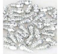 ComfyHarbor Lot de 100 clous à vis antidérapants en carbure de tungstène avec manchon pour adhérence hivernale sur pneus de voiture, moto, VTT, acier au carbone et aluminium, 12 x 4 mm, 9 x 4 mm (12 x