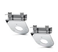 ComfyHarbor Lot de 2 bases de lampe pastèque en acier inoxydable 304, support d'éclairage de type pince pour camionnette, camion, camionnette, semi-remorque, support décoratif de 2 mm d'épaisseur
