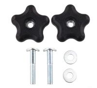 ComfyHarbor Lot de 2 boutons de poignée 117-5976 pour tondeuse à gazon Toro pour Timemaster Recycler Power Curves Kit complet de remplacement avec rondelles 107-3844