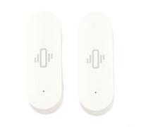 ComfyHarbor Lot de 2 capteurs de vibrations WiFi, pour application Tuya pour Smart Life, détecteur de mouvement haute sensibilité avec notifications en temps réel, dispositif de sécurité domestique à