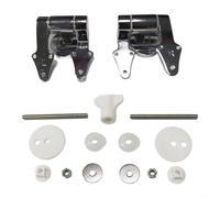 ComfyHarbor Lot de 2 charnières silencieuses pour abattant de WC en alliage de zinc, support d'amortissement robuste avec ouverture large de 115 degrés, convient pour différents couvercles rabattables