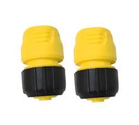 ComfyHarbor Lot de 2 connecteurs de tuyau pour robinet de jardin 2.645-191.0, noir avec système de clic à 3 points, compatible avec les diamètres de tuyau standard, raccords en plastique