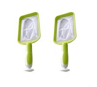 ComfyHarbor Lot de 2 filets de piscine légers à main avec maille fine, poignée à ventouse et cadre en plastique pour nettoyer spa, jacuzzi, bain froid et petites piscines