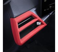 ComfyHarbor Lot de 2 garnitures de grille d'aération en silicone pour BMW Série 3 pour G20, protection de cadre de sortie AC, accessoires de moulage intérieur sans hochet, rouge, marron moka noir