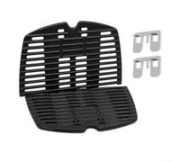 ComfyHarbor Lot de 2 grilles de cuisson en fonte, pour barbecue Weber Q100/Q1000/Q1200, 43,2 x 32,7 cm, noir