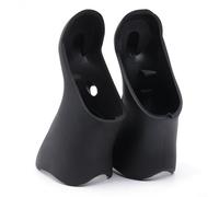ComfyHarbor Lot de 2 housses de poignée de guidon en silicone pour leviers ST-070, capuchons de protection noirs et rouges pour changement de main, poignées de scooter, pièces de rechange (noir)