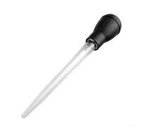 ComfyHarbor Lot de 2 tubes d'égouttement d'huile de barbecue avec capacité de 30 ml, tuyau d'aspiration en plastique, pour griller du beurre et de la sauce, outil à poire de 28 cm, pour la maison et