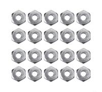 ComfyHarbor Lot de 20 écrous de guidage, alliage argenté, filetage 8 mm x 0,25 mm, pour S-THIL