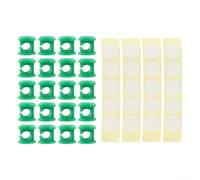 ComfyHarbor Lot de 20 pinces vertes pour plantes grimpantes, supports de vigne sans perforation pour murs intérieurs et extérieurs, attaches en plastique pour treillis de jardin, 2 x 2 x 2 cm (20