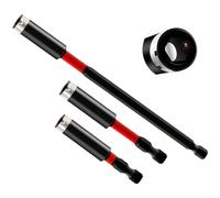 ComfyHarbor Lot de 3 adaptateurs de foret à changement rapide de 6,35 mm, tige hexagonale magnétique SUP11 en acier antidérapant pour perceuse électrique, 60 mm, 75 mm, 150 mm