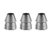 ComfyHarbor Lot de 3 cales rondes en acier de 8 mm pour fixer les têtes de hache et de maillet, desserrage, kit de fixation d'extension en métal pour outils de remplacement de manche en bois