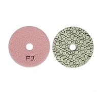ComfyHarbor Lot de 3 disques de polissage humides et secs en résine de 100 mm avec copeaux d'émeri pour granit, béton, pierre, marbre, terrazzo, ciment (P3)