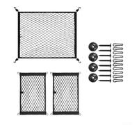 ComfyHarbor Lot de 3 filets de rangement en maille pour coffre comprenant 3 8 joints, 8 vis et 10 clips pour la gestion du chargement des véhicules