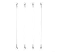 ComfyHarbor Lot de 4 câbles de retenue de porte d'armoire en acier inoxydable 304, avec revêtement en nylon, charnière réglable qui s'arrête trop loin et protège l'environnement