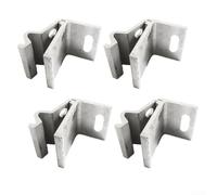 ComfyHarbor Lot de 4 colliers de serrage photovoltaïques en alliage d'aluminium avec vis pour installation de toit de tuile, support de bord à pression moyenne, compatible avec la couleur de l'acier