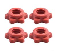 ComfyHarbor Lot de 4 colliers d'haltères en plastique avec écrous anti-retour, clips à vis de verrouillage rapide pour haltérophilie standard de 25 mm pour barres et haltères, attaches sécurisées pour