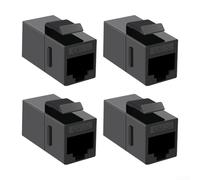 ComfyHarbor Lot de 4 connecteurs RJ45 Ethernet Direct Network Module, broches en cuivre plaqué or pour un transfert de données stable et une intégration polyvalente du panneau de brassage
