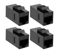 ComfyHarbor Lot de 4 connecteurs RJ45 Ethernet Direct Network Module, broches en cuivre plaqué or pour un transfert de données stable et une intégration polyvalente du panneau de brassage