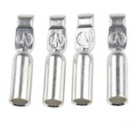 ComfyHarbor Lot de 4 cosses de borne en cuivre pour connecteurs de style 50 A/120 A, extrémités de câble de batterie 600 V pour fil 2-12 AWG, contacts d'alimentation solaire pour treuil de remorque (4