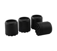 ComfyHarbor Lot de 4 coussinets anti-vibrations pour appareils électroménagers - Absorbe le bruit des machines à laver et sèche-linge - Support anti-vibration en silicone (noir)