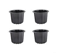 ComfyHarbor Lot de 4 moules à gâteau cannelés antiadhésifs pour desserts français - Convient pour la cuisine ou l'hôtel professionnel - Noir