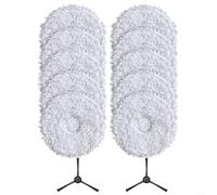 ComfyHarbor Lot de 4 ou 10 chiffons en microfibre et brosses latérales compatibles avec Eureka pour v15 Pro, J15, Ultra J15 et Ultra-WH pour un nettoyage efficace du sol