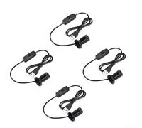 ComfyHarbor Lot de 4 spots LED USB 5 V à intensité variable avec angle d'inclinaison réglable et câble de 1,5 m, construction en aluminium pour vitrine, boîte à bijoux, entrées, lumière blanche chaude