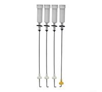 ComfyHarbor Lot de 4 tiges de suspension avec réduction du bruit et amortissement des vibrations pour machine à laver - Support de stabilité en plastique pour appareils ménagers