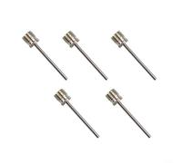 ComfyHarbor Lot de 5 aiguilles de gonflage en acier inoxydable, pour basket-ball, football, rugby, volleyball, netball, adaptateur de valve à air compatible avec la plupart des pompes et compresseurs