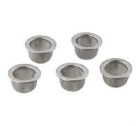 ComfyHarbor Lot de 5 filtres à cocktail en acier inoxydable à double maille pour shaker Boston - Kit d'outils de bar professionnel pour mixologie domestique - Argent
