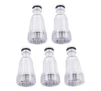 ComfyHarbor Lot de 5 filtres à eau haute pression en plastique transparent compatibles avec Karcher K2-K7 Series, Max 175 PSI Connexion G3/4, diamètre 25 mm