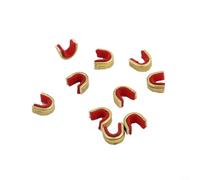 ComfyHarbor Lot de 6 points d'encoche en laiton avec nylon antidérapant, pour nœuds composés et recourbés, pour une installation facile des clips de guidage de flèche pour améliorer la précision, lot
