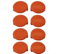 ComfyHarbor Lot de 8 capuchons de bobine de débroussailleuse en ABS durable avec ressorts compatibles avec BlackDecker GLC3630L20-GB NST1810 ST4525, installation facile à clipser pour modèle BD036