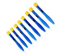 ComfyHarbor Lot de 8 tournevis d'alignement en céramique avec poignées en plastique, outils d'isolation antistatique, pour ajuster les circuits haute fréquence, les inducteurs, variables