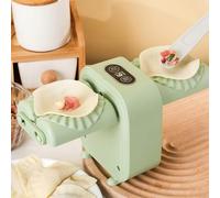 ComfyHarbor Machine à raviolis électrique, machine à raviolis automatique avec 2 modes, emballage rechargeable 1000 mAh pour rouleaux Wonton Potsticker, gadget de cuisine en polypropylène et PC, gris