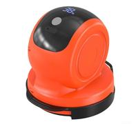 ComfyHarbor Machine de polissage et de cire sans fil pour voiture avec batterie de 4000 mAh, 3 réglages de vitesse, écran LCD, plusieurs disques pour SUV et détails de véhicules, orange